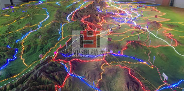 張掖丹霞地質(zhì)博物館---地形地貌沙盤、大型地貌