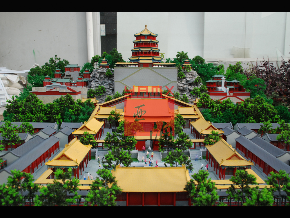 故宮、佛香閣模型
