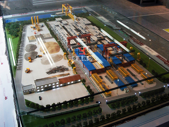 75米梁預(yù)制場模型